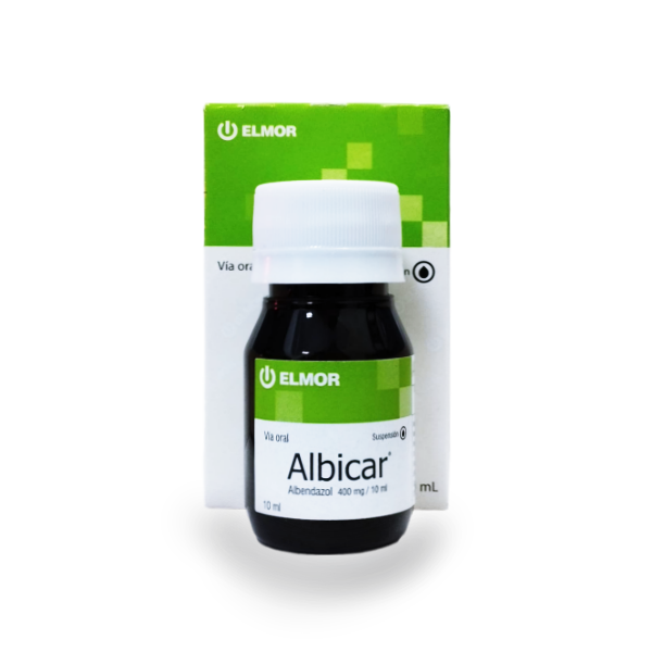 Albicar Albendazol Suspensión 400Mg/10Ml X 10Ml Elmor - Imagen 2