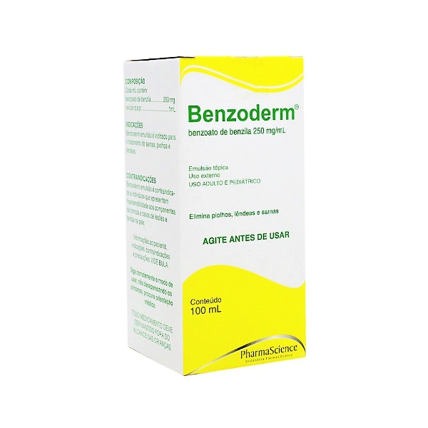 Benzoderm Benzoato De Bencilo 250Mg/Ml X 100Ml Pharmascience