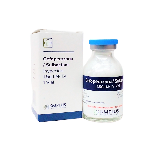 Cefoperazona Sulbactam Ampolla 1.5Gr. I.M/I.V Kmplus