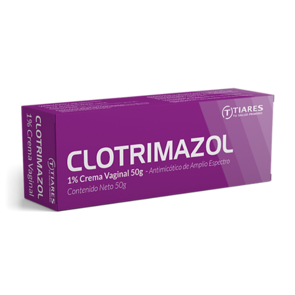 Clotrimazol 1% Crema Vaginal 5 Aplicadores X 50Gr. Tiares