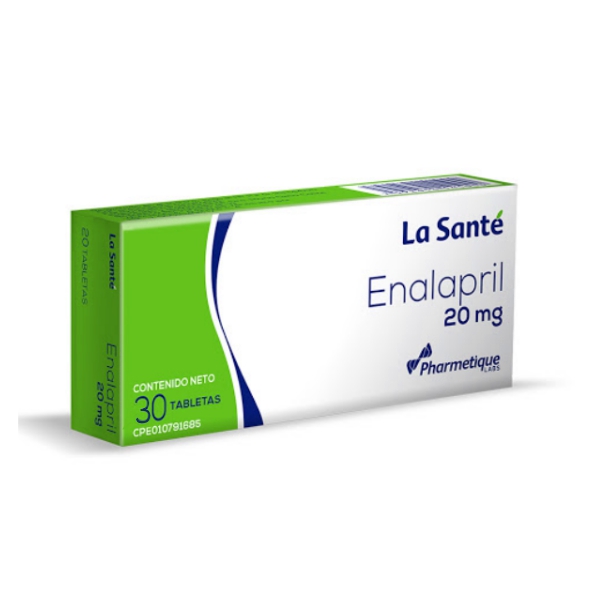 Enalapril 20Mg X 30 Tabletas La Santé