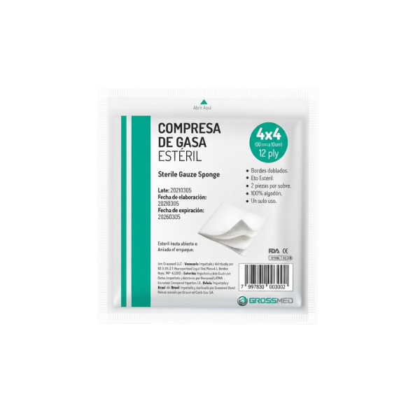Gasa Esteril (4X4) Grossmed