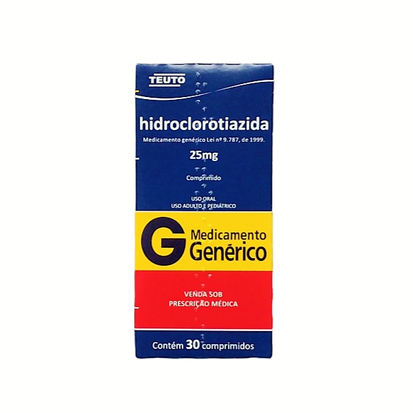 Hidroclorotiazida 25Mg X 30 Comprimidos Teuto