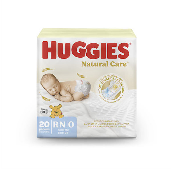 Huggies Natural Care Pañal Talla Rn X 20 Unidades