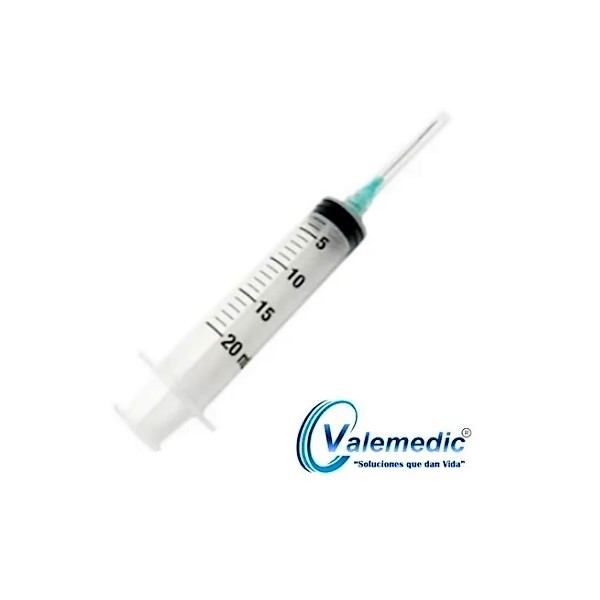 Jeringa 20Ml 21Gx1.1/2 Valemedic
