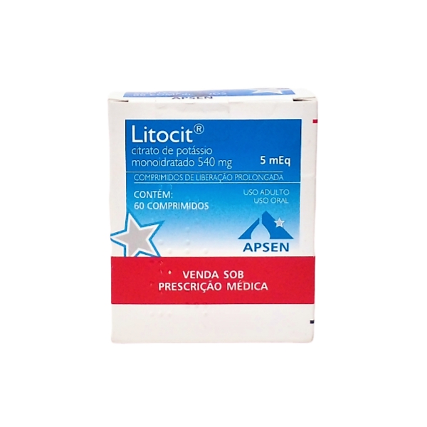 Litocit Citrato De Potasio 540Mg X 60 Comprimidos Apsen