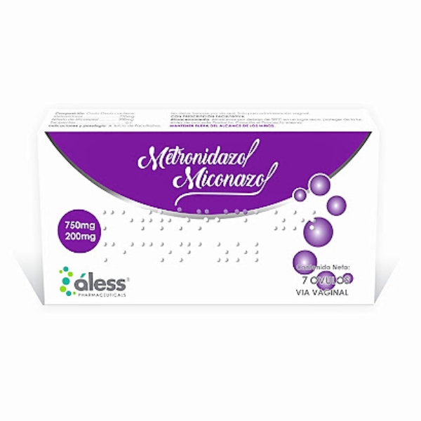 Metronidazol+Miconazol 750-200Mg X 7 Óvulos Aless