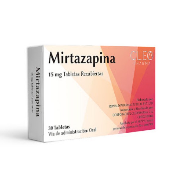 Mirtazapina 15Mg X 30 Tabletas Cleo Pharma