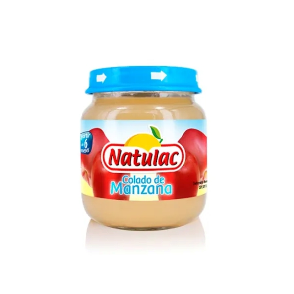 Natulac Compota Colado De Manzana 113Gr.