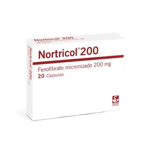 Nortricol Fenofibrato Micronizado 200Mg X 20 Cápsulas Siegfried