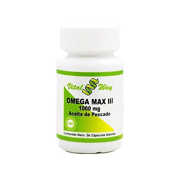 Omega Max Iii 1000Mg X 50 Cápsulas Blandas Vital Way
