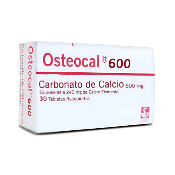 Osteocal Carbonato De Calcio 600Mg X 30 Tabletas Siegfried