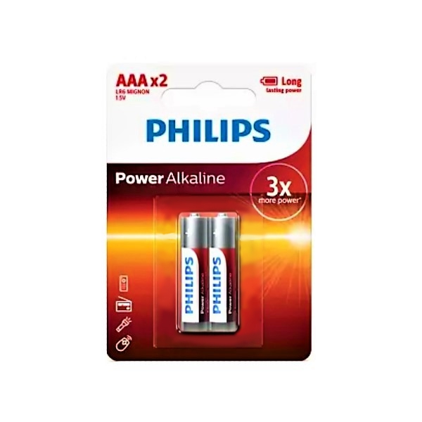 Philips Pila AAA 1.5V X 2 Unidades 3X More Power