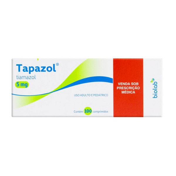 Tapazol Tiamazol (Metimazol) 5Mg X 100 Comprimidos Biolab