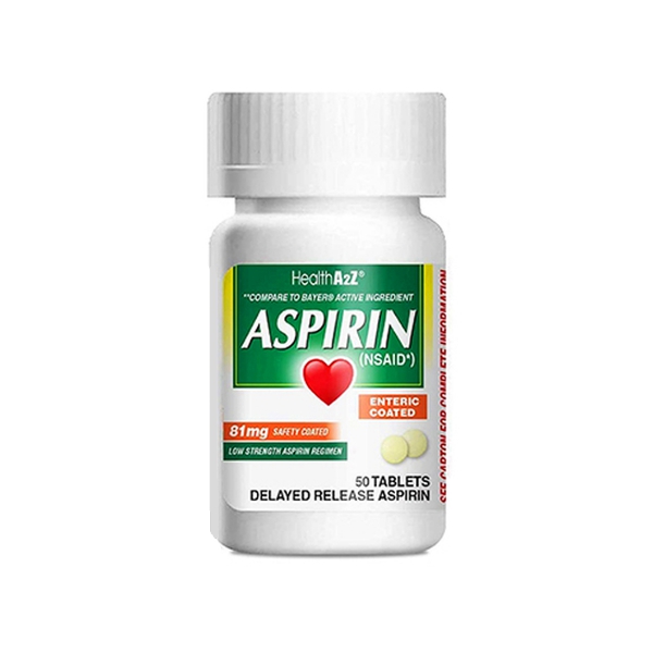 Aspirina Ácido Acetilsalicílico 81Mg X 50 Tabletas Health-A2Z
