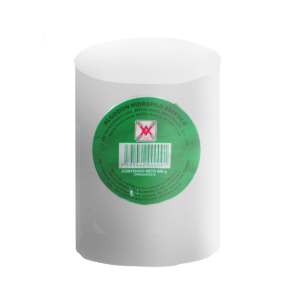 Algodón Hidrofilo X 500Gr Rollo Algodónes Venezolanos