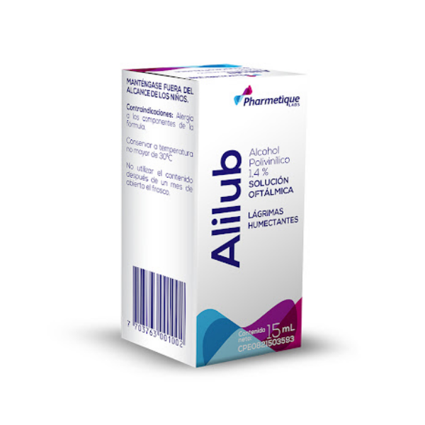 Alilub Alcohol Polivinilico 14% Solución Oftálmica X 15Ml Pharmetique