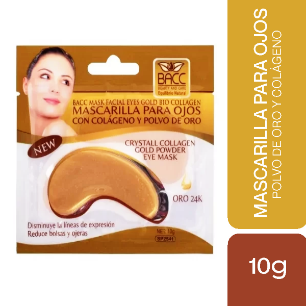 Bacc Mascarilla Para Ojos Colágeno Polvo Oro X 10Gr