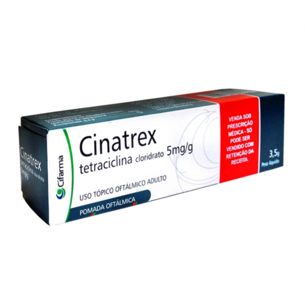 Cinatrex Tetraciclina Pomada Oftálmica 5Mg/Gr X 3.5 Gr. Cifarma