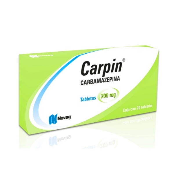 Carpin Carbamazepina 200Mg X 20 Tabletas Novag