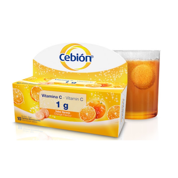 Cebion Vitamina C Efervescente 10 Tabletas X 1Gr.
