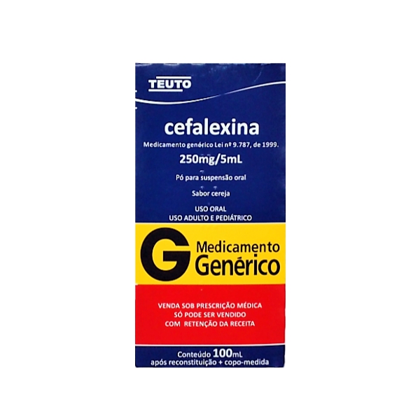 Cefalexina Suspensión 250Mg/5Ml X 100Ml Teuto