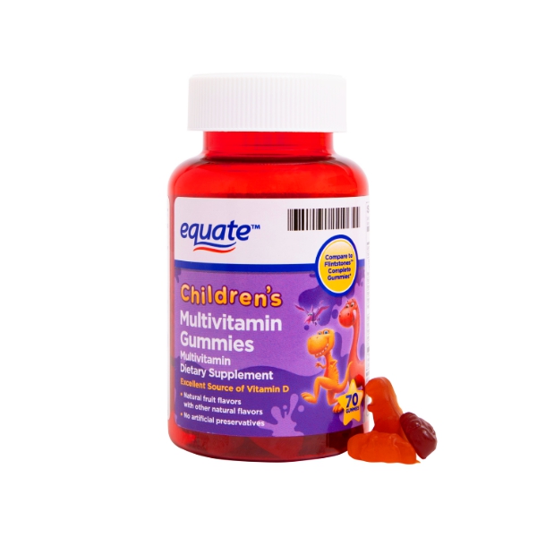 Childrens Multivitaminas X 70 Gomitas Equate-Tm