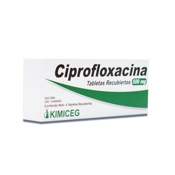 Ciprofloxacina 500Mg X 6 Tabletas Kimiceg