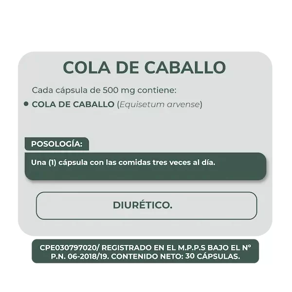 Cola De Caballo 500Mg X 30 Cápsulas Herbaplant - Imagen 2