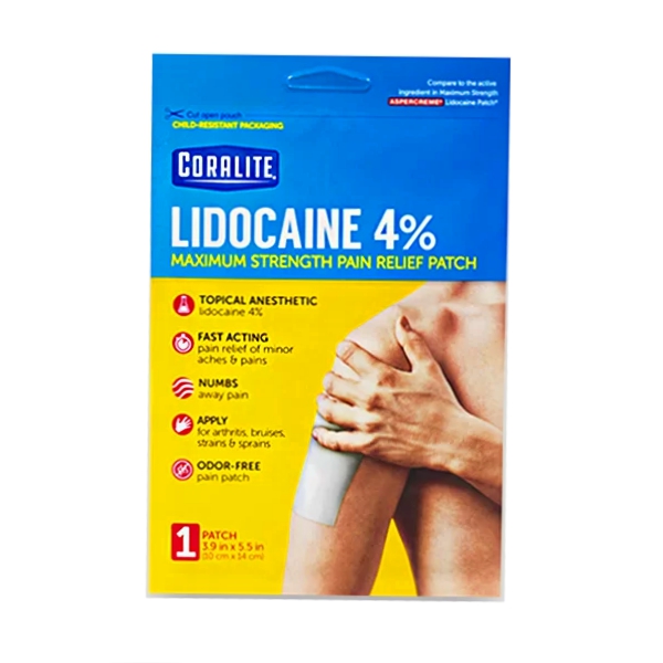 Coralite Parche Lidocaína 4% x 1 Unidad