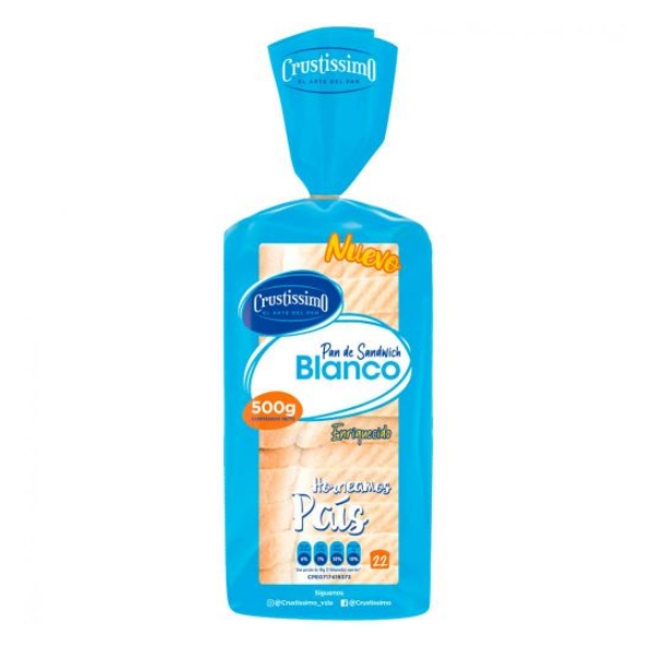 Crustissimo Para Sandwich Blanco 500Gr