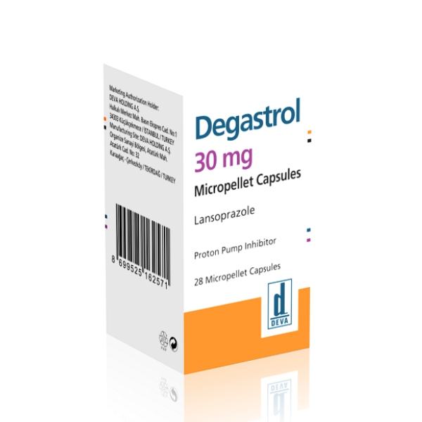 Degastrol Lansoprazol 30Mg X 28 Cápsulas Deva