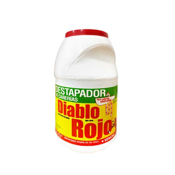 Diablo Rojo Destapador De Cañerias Granulado 300Gr