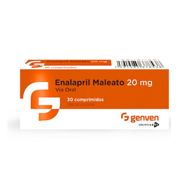 Enalapril 20Mg X 30 Comprimidos Genven