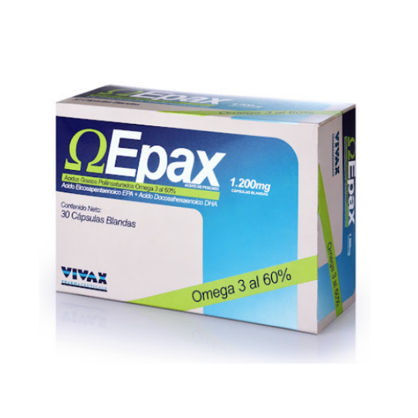 Epax Omega 3 1200Mg X 30 Cápsulas Blandas Vivax