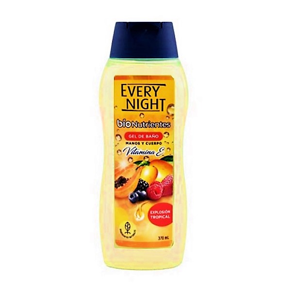 Every Night Bionutrientes Gel De Baño Explosión Tropical X 370Ml