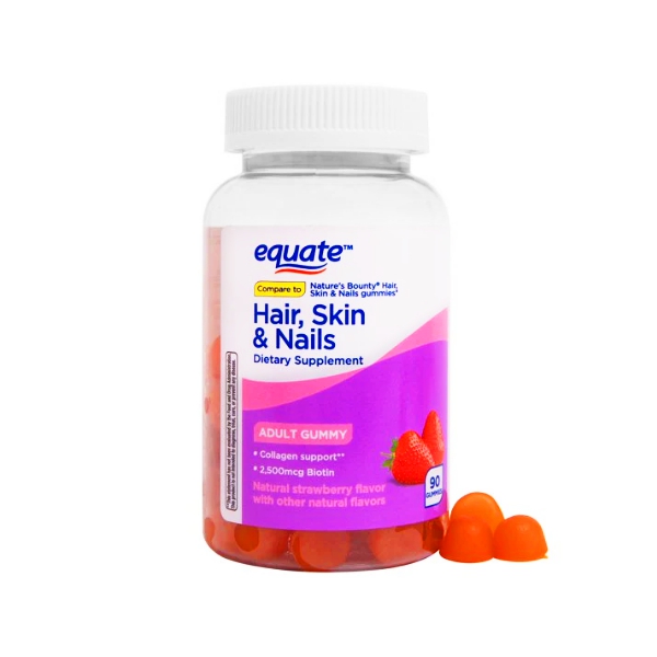 Hair Skin Nails X 90 Gomitas Equate-Tm