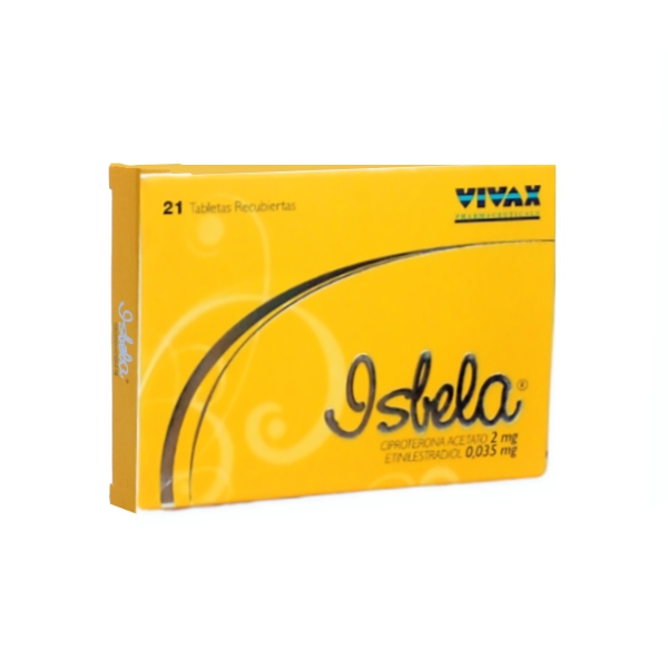 Isbela Ciproterona+Etinilestradiol X 21 Tabletas Vivax