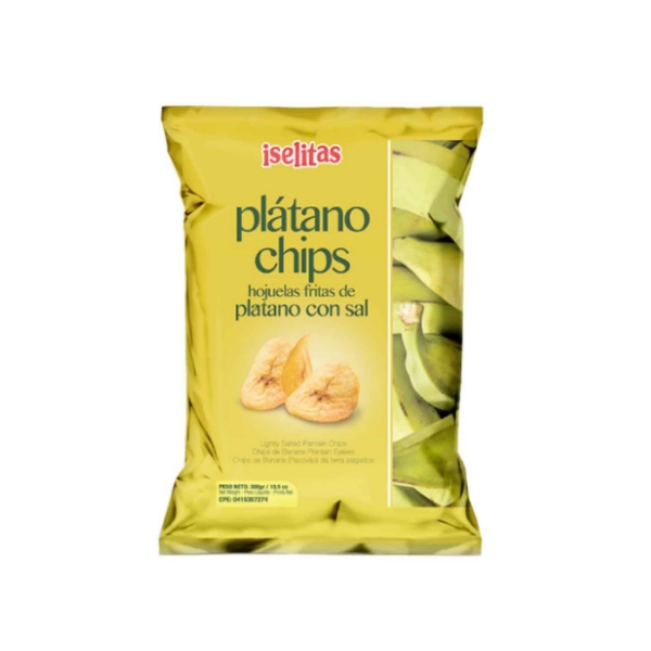 Iselitas Platano Chips Natural Con Sal 140Gr.
