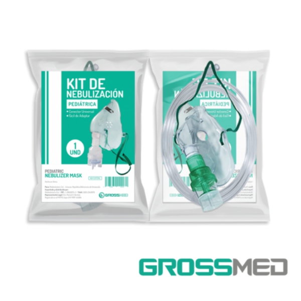 Kit Para Nebulizar Con Mascarilla Pediátrica Grossmed