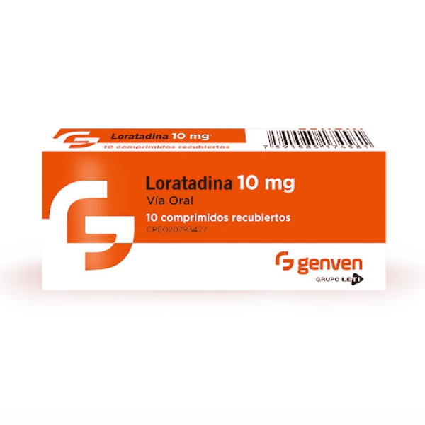 Loratadina 10Mg X 10 Tabletas Genven