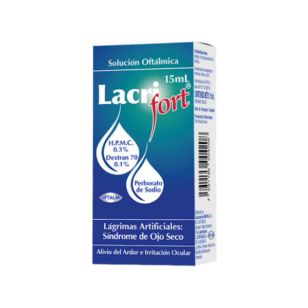 Lacrifort Dextran+Hidroxipropilmetilcelulosa Solución Oftálmica X 15Ml Oftalmi