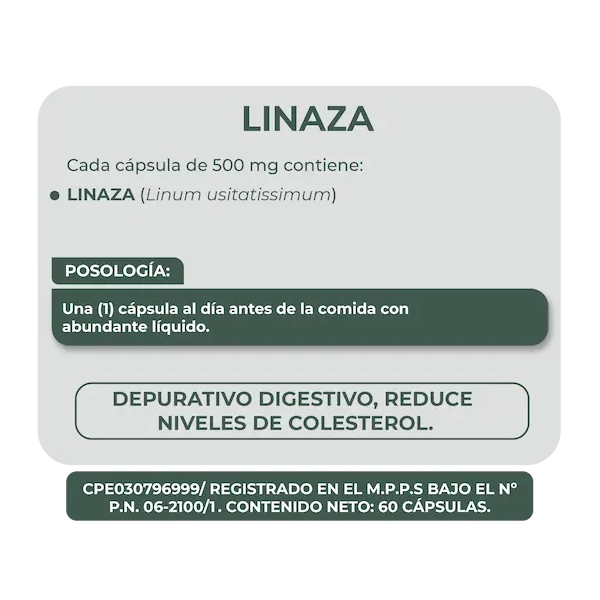 Linaza 500Mg X 30 Tabletas Herbaplant - Imagen 2