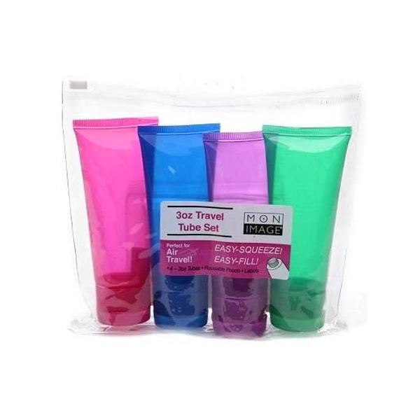 Mon Image Paquete Set Tubos De Viajes 3Oz.