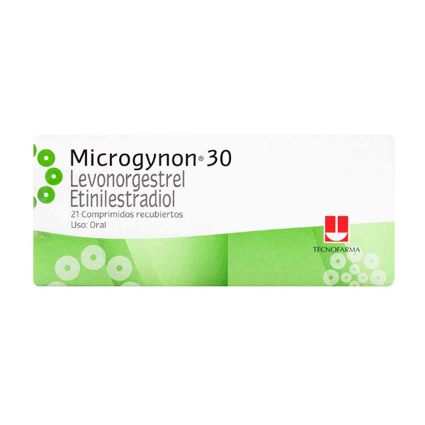 Microgynon 30 Levonorgestrel+Etinilestradiol X 21 Comprimidos Tecnofarma