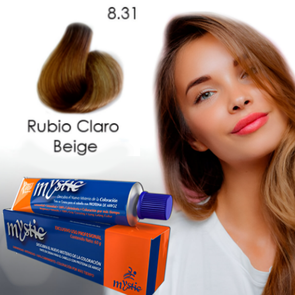 Mystic Tinte 8.31 Rubio Claro Beige 60Gr - Imagen 2