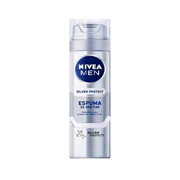 Nivea Men Espuma Para Afeitar Silver Protec 200Ml.
