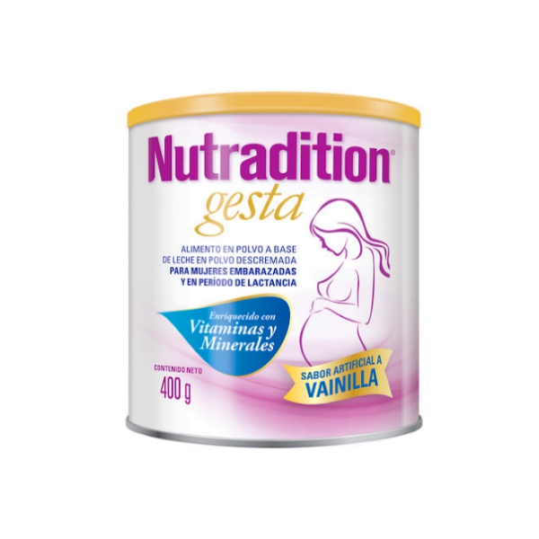 Nutradition Gesta Alimento En Polvo Vainilla 400Gr.