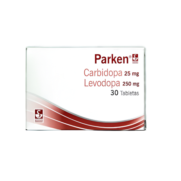 Parken Carbidopa+Levodopa 250Mg/25Mg X 30 Tabletas Siegfried