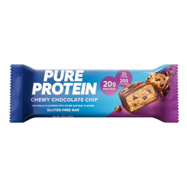 Pure Protein Barra De Proteína Masticable Con Chispas De Chocolate 50Gr.